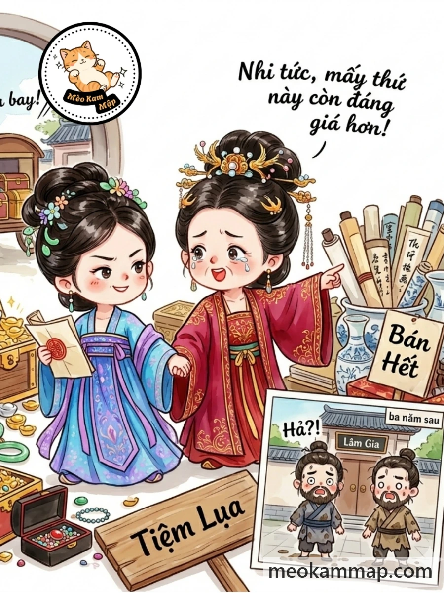 Bìa truyện Trượng Phu Và Cha Chồng Làm Đào Binh Giả Chết, Ta Cùng Mẹ chồng Trở Tay Bán Sạch Toàn Bộ Gia Sản