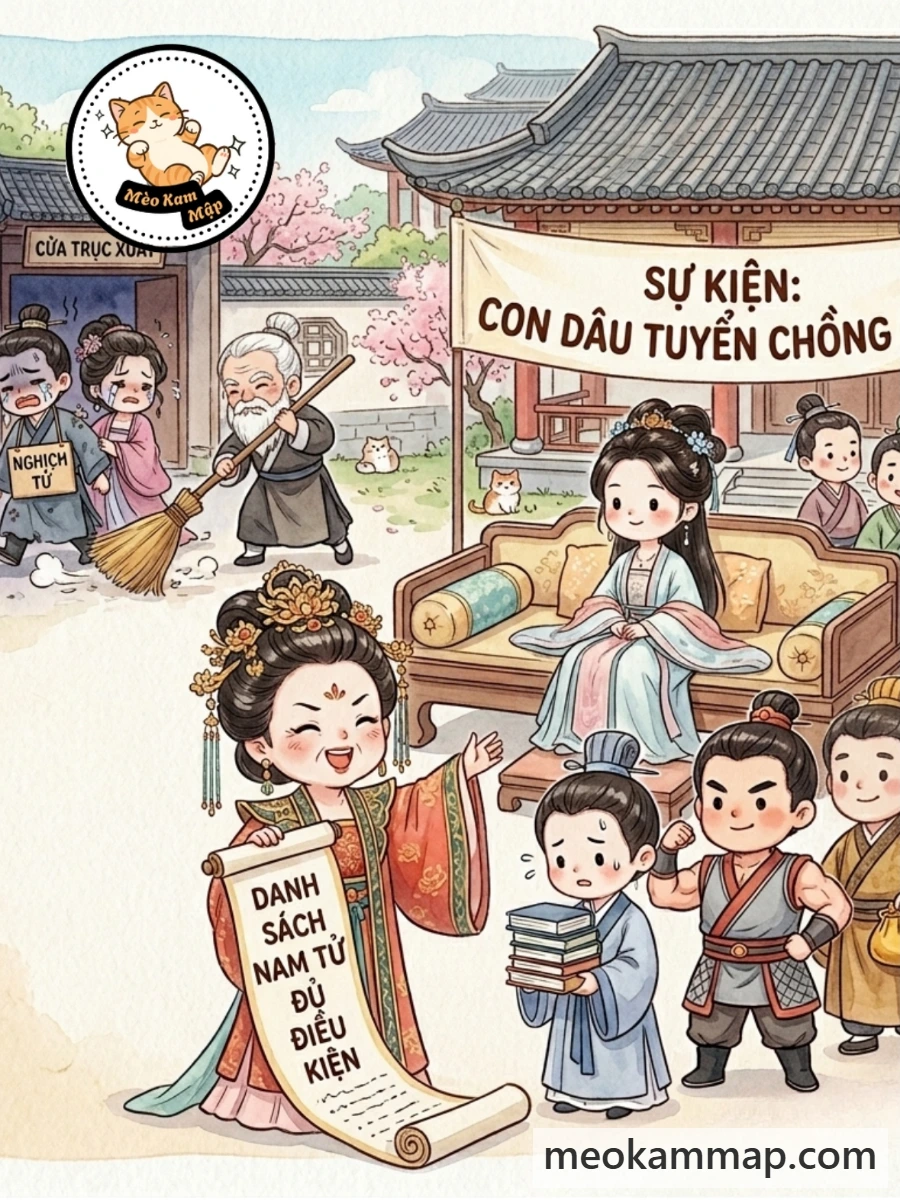 Bìa truyện Phu Quân Đòi Cưới Người Trong Lòng Làm Bình Thê, Mẹ Chồng Đích Thân Chọn Phu Quân Mới Cho Ta