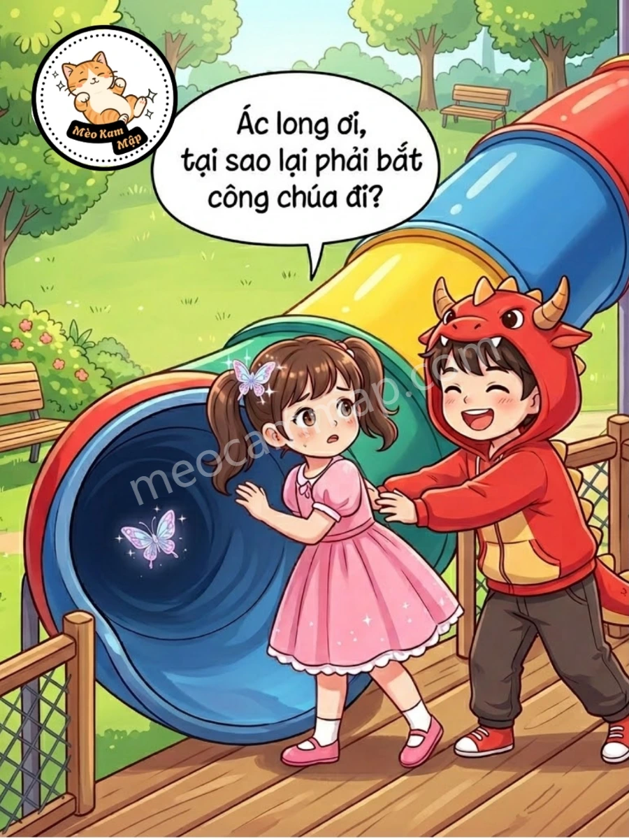 Bìa truyện Nàng Công Chúa Biến Mất Trong Cầu Trượt