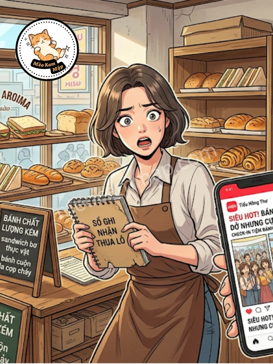 Bìa truyện Tôi Nhờ Đuổi Khách Mà Làm Tiệm Bánh Mì Nổi Đình Nổi Đám