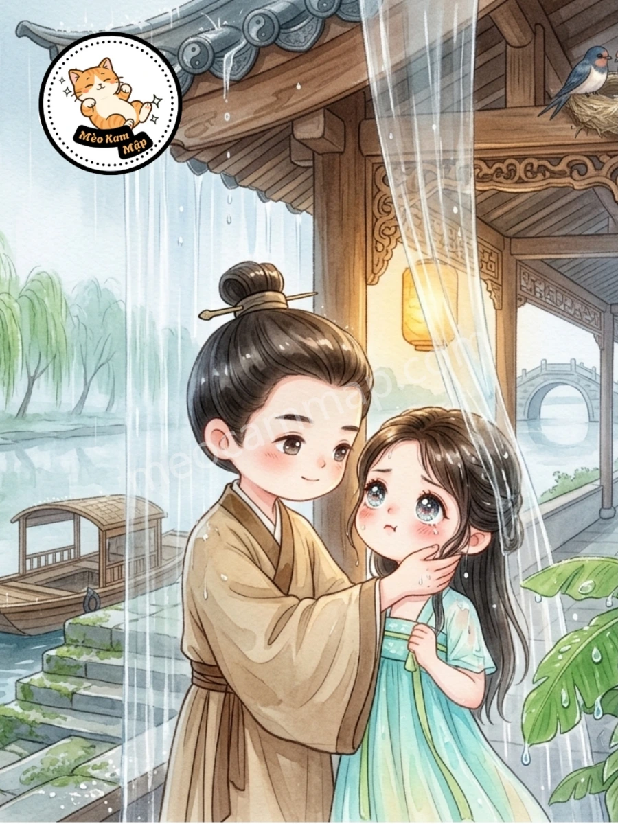 Bìa truyện Mưa Qua Mái Hiên