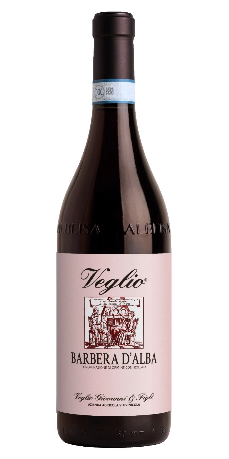 Bottiglia di Barbera D'Alba DOC