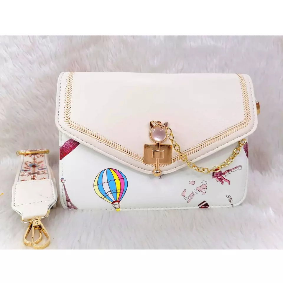 0 - bolsa para mujer modelo ada color blanca