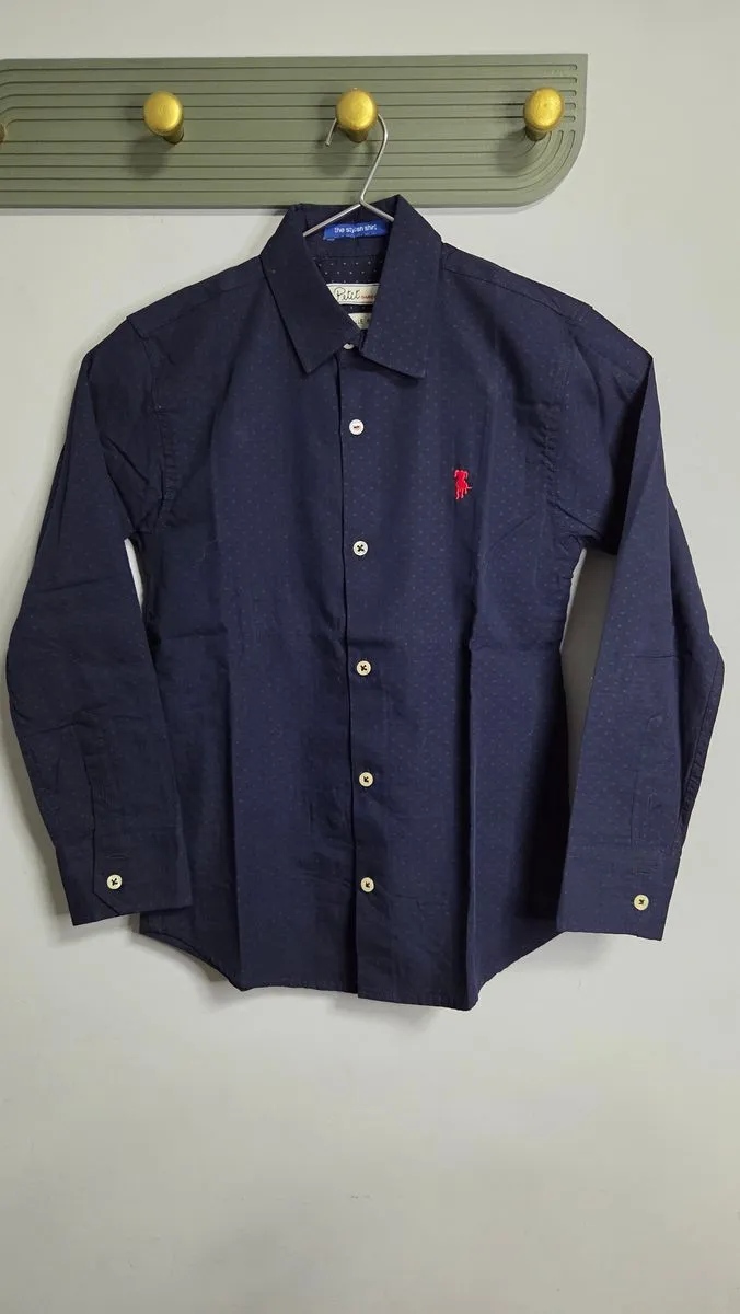 Camisa azul a lunares - foto 3