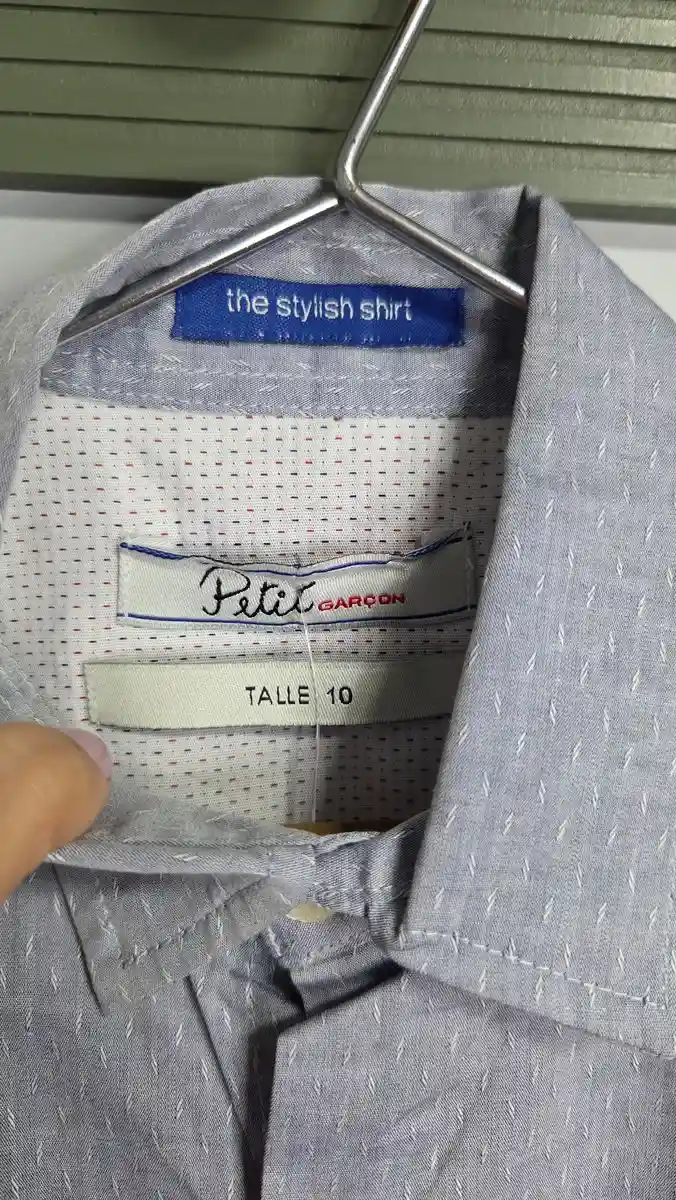 Camisa Celeste Garcon - foto 2