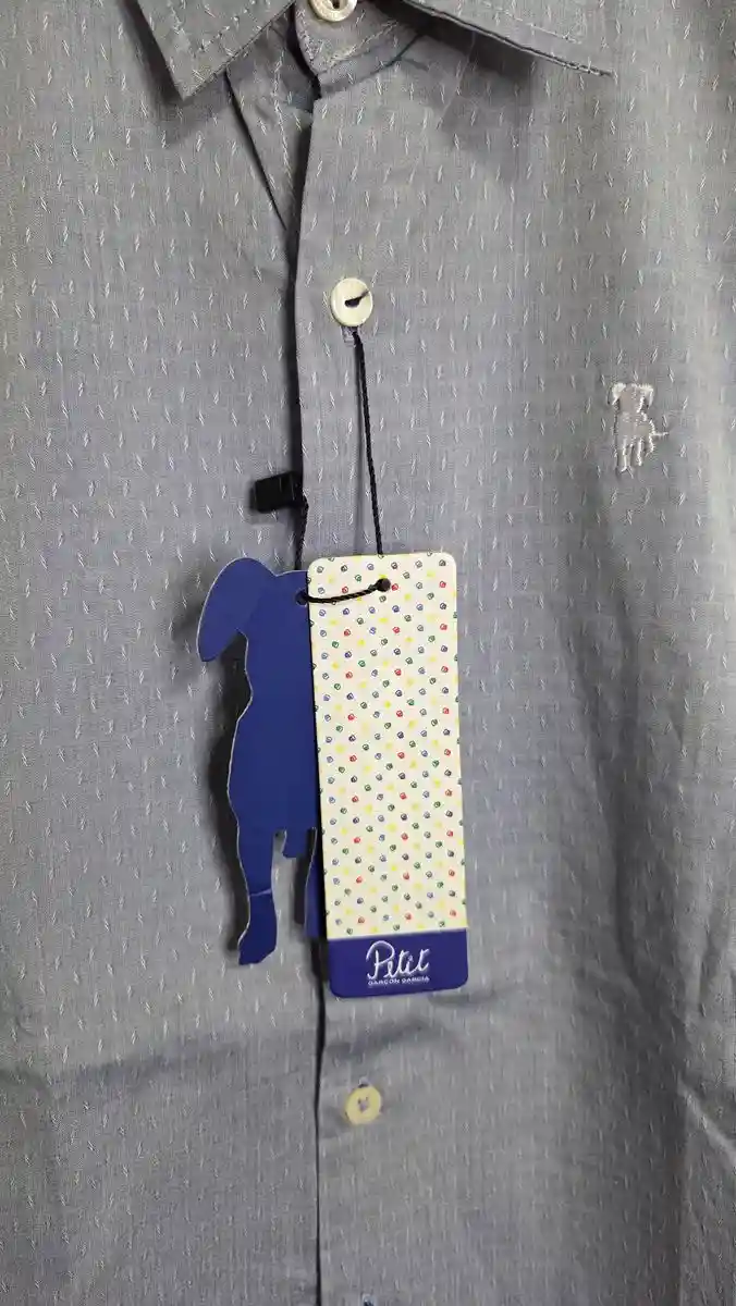 Camisa Celeste Garcon - foto 3