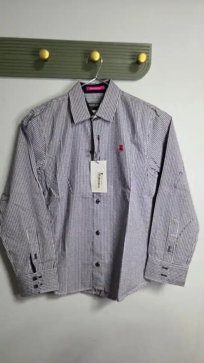 Camisa cuadrille azul y blanco - Garcon Garcia - Camisas