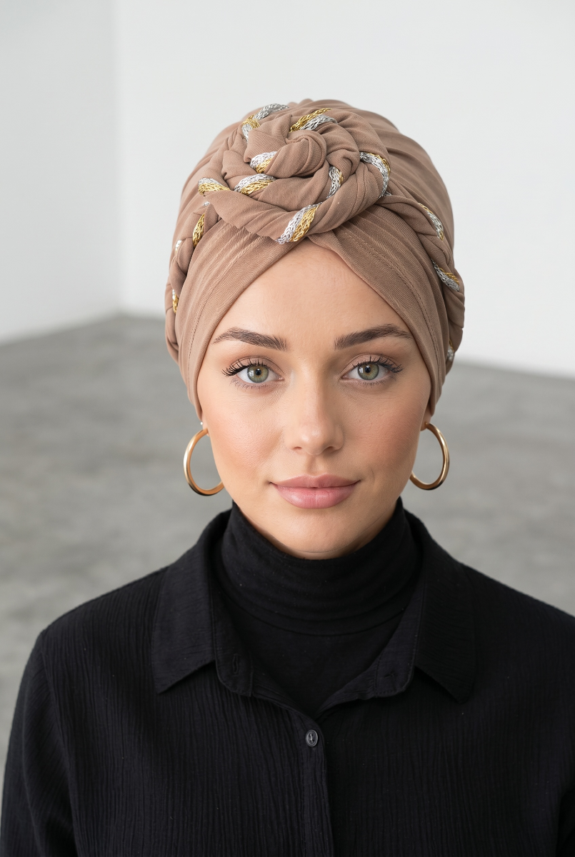 Simli dolama turban