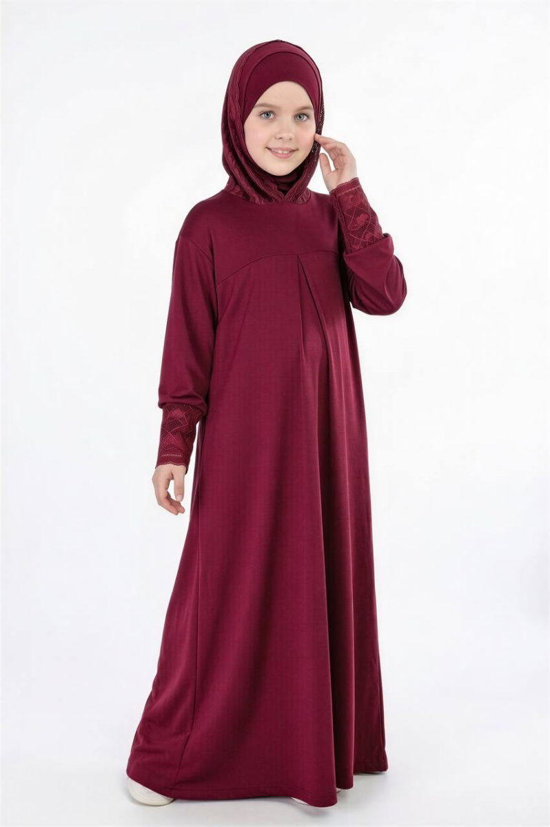 Lace Hood prayer dress