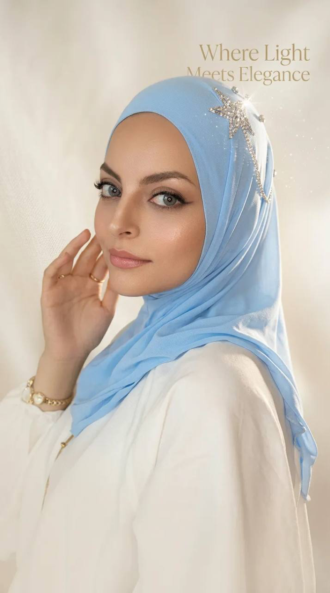 Twin star hijab