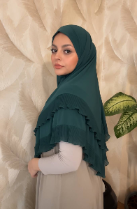 Plise rofle Double hijab