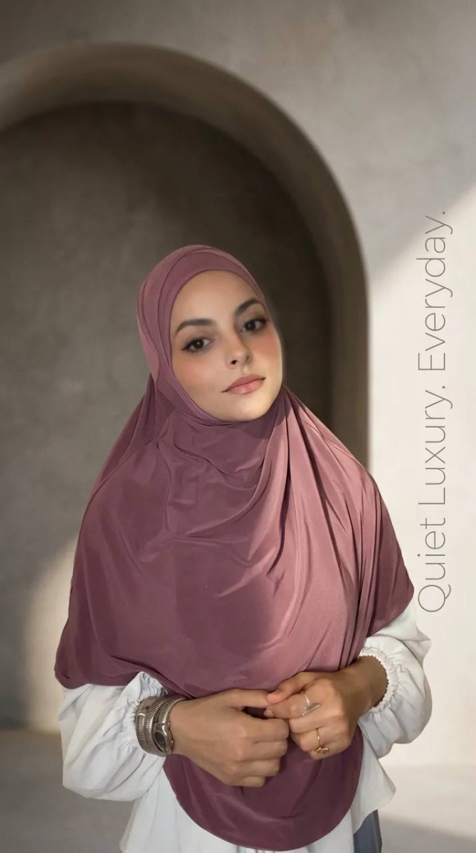 Criss cross hijab