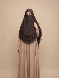 three-layered khimar