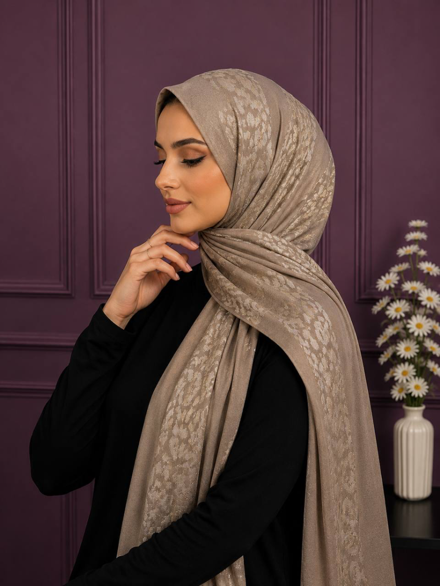  Jacquard Jersey Scarf 