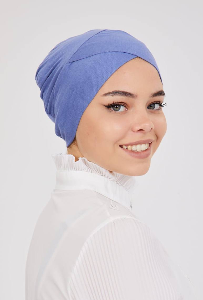 Cross-Front Underscarf cap