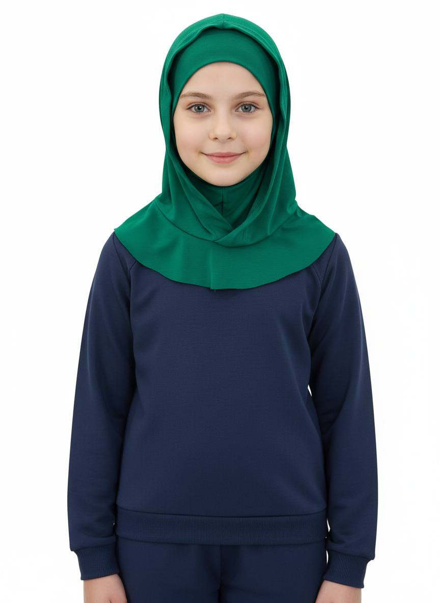 Kids Hooded Hijab 