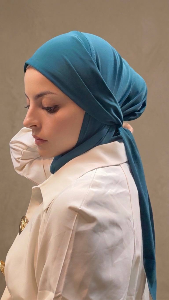 Tie-up lycra hijab