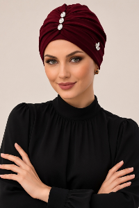 Oval Crystal Stones Turban