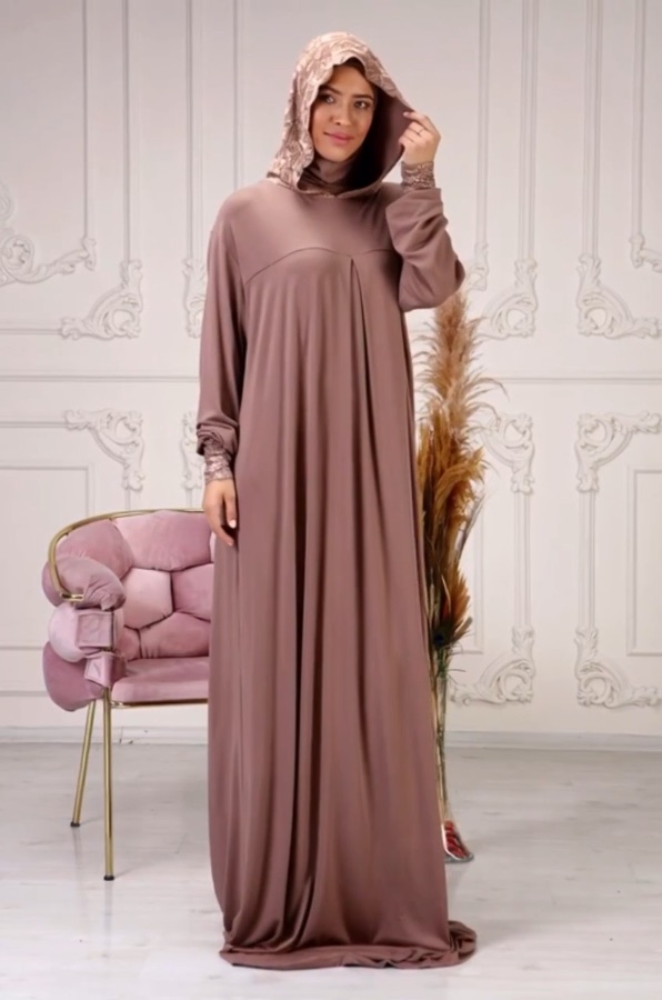 Lace Hooded Prayer Dress