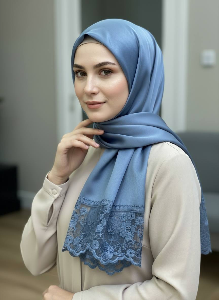 Lace Edge soft satin