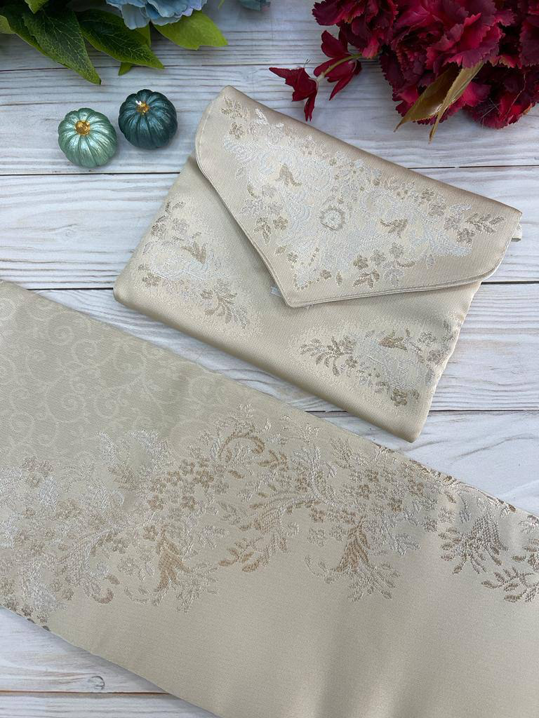 Satin Jacquard bag prayer mat