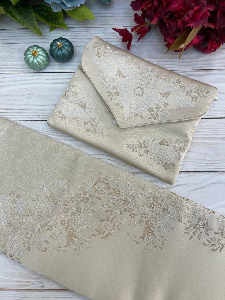 Satin Jacquard bag prayer mat