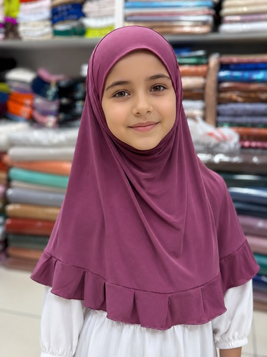 ruffled kids hijab
