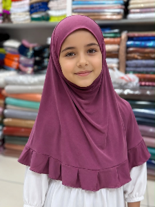 ruffled kids hijab