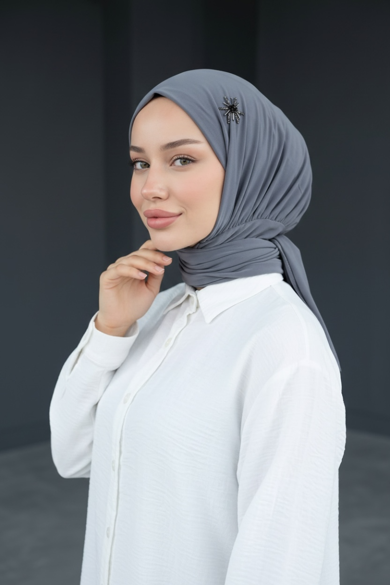 bead embroidered hijab
