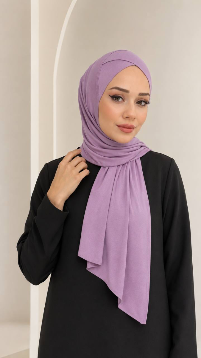Cross Band Jersey Practical Hijab