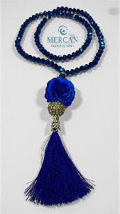 Crystal Tasbih with Rose Tassel