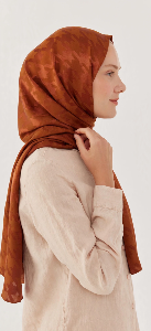 SATIN JACQUARD Shawls scarf