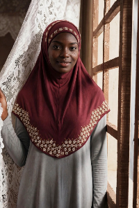 Hijab deux pièces à enfiler