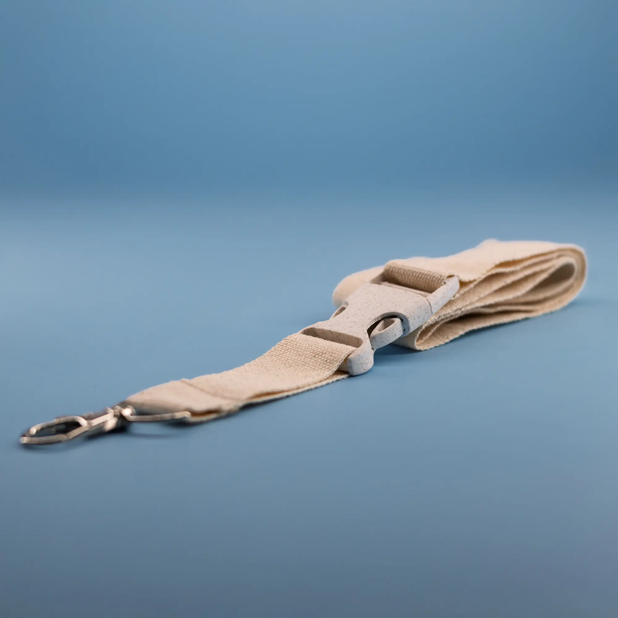 Cotton Lanyard with Wheat Straw Buckle – Eco-Friendly ID Holder