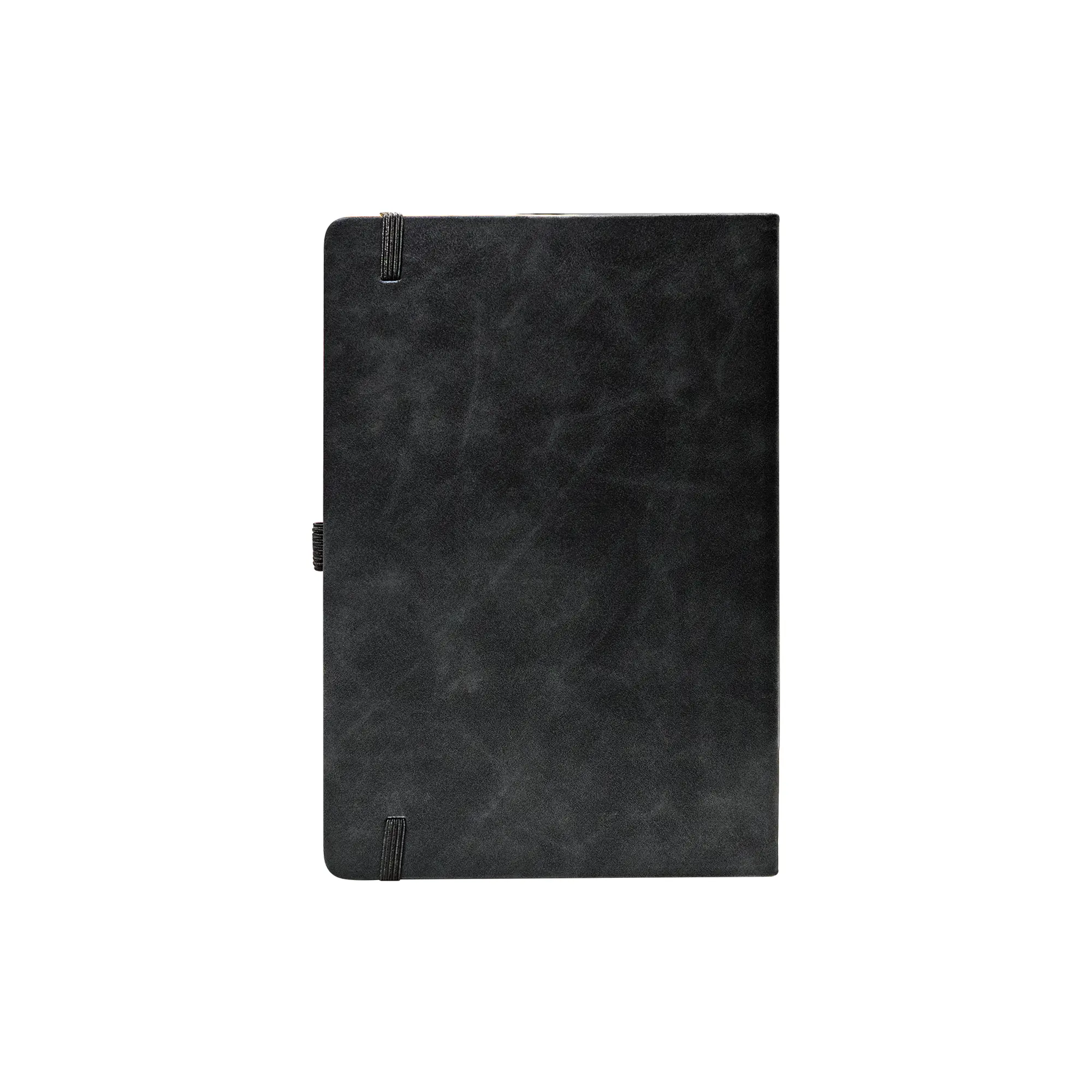 Promotional PU Notebook with Bamboo Finish Black