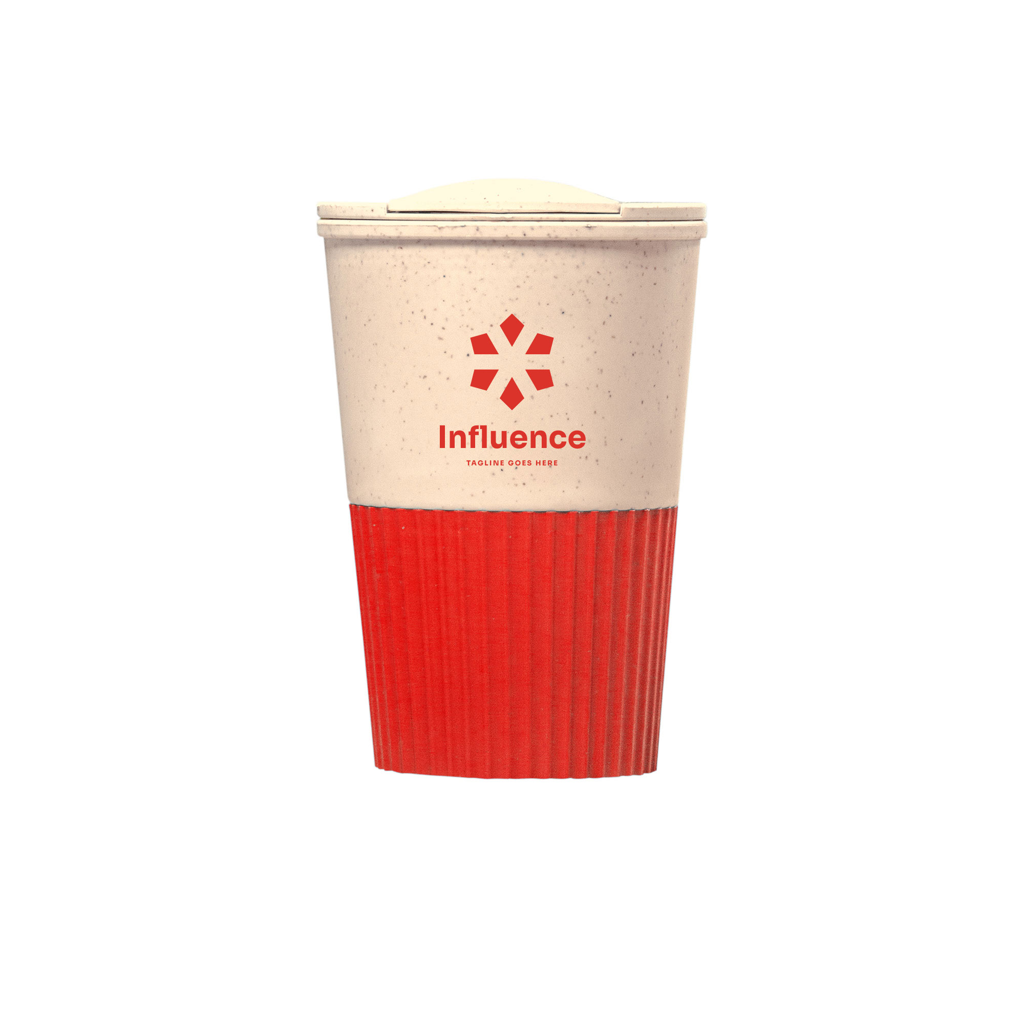 Wheat Straw Mug with Colored Base