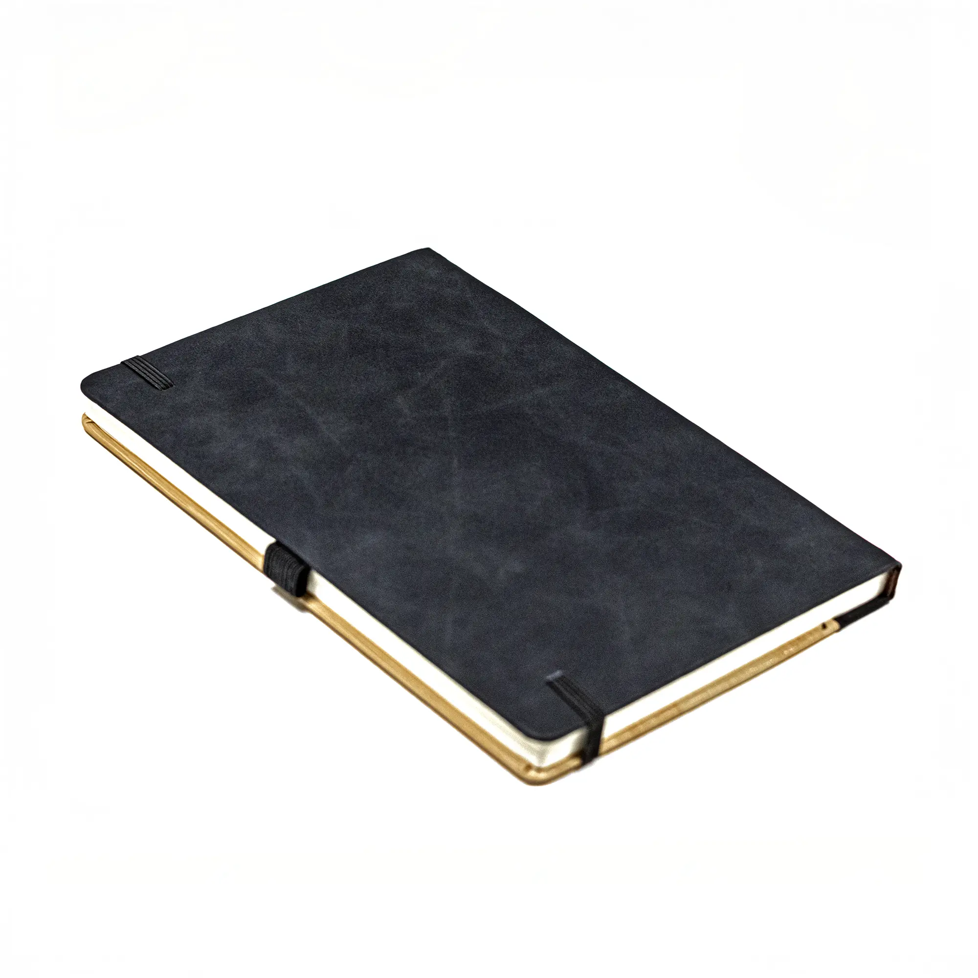 Promotional PU Notebook with Bamboo Finish Black