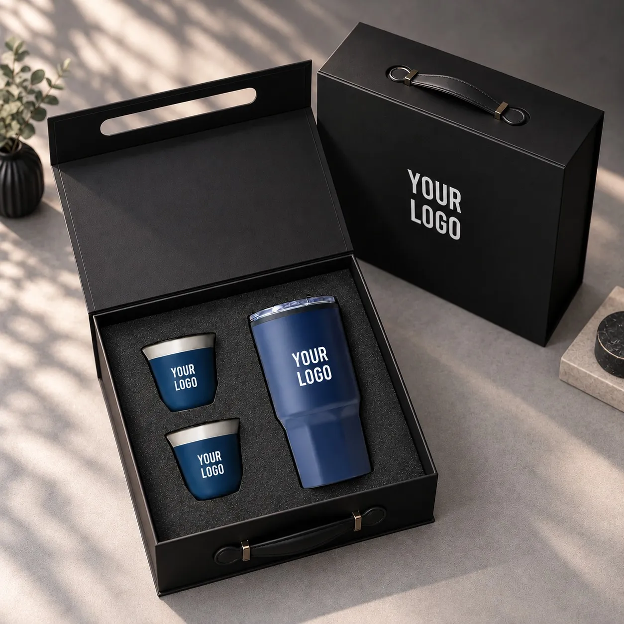 BrewCraft Trio espresso cup tumbler drinkware corporate gift set UAE