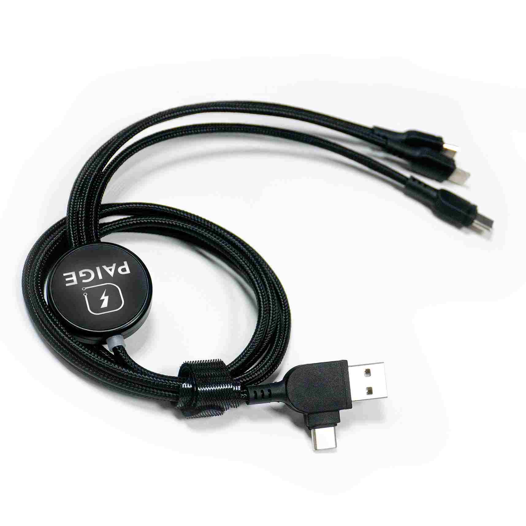 RPET Charging cable with Lightup Logo