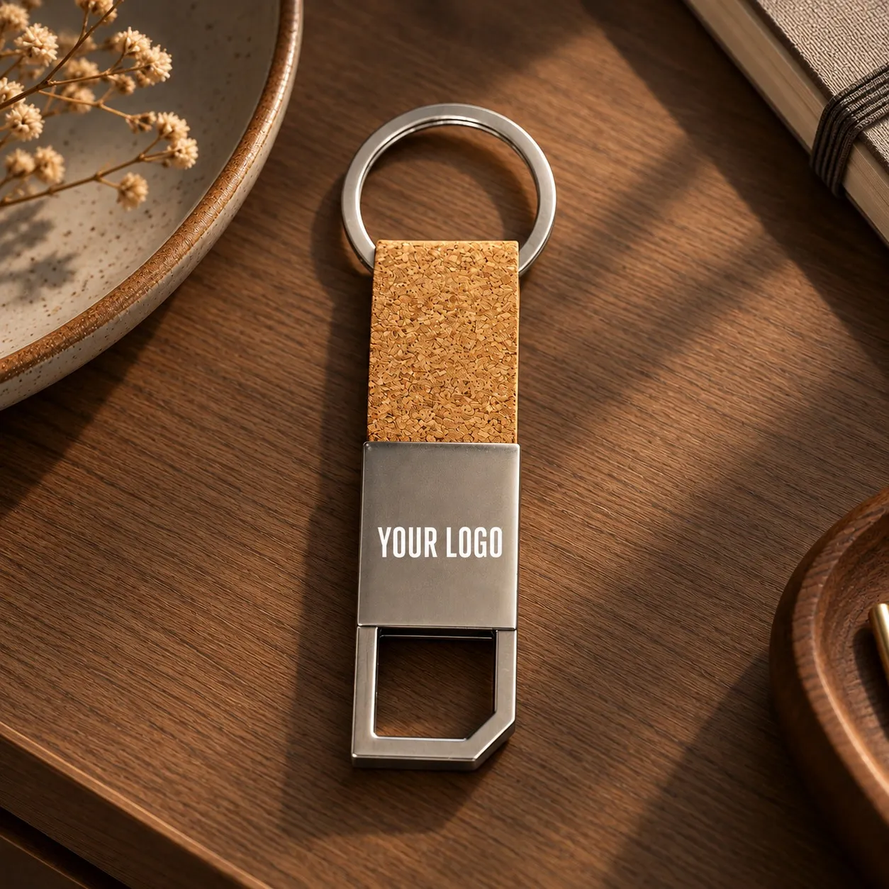 Cork Keychain