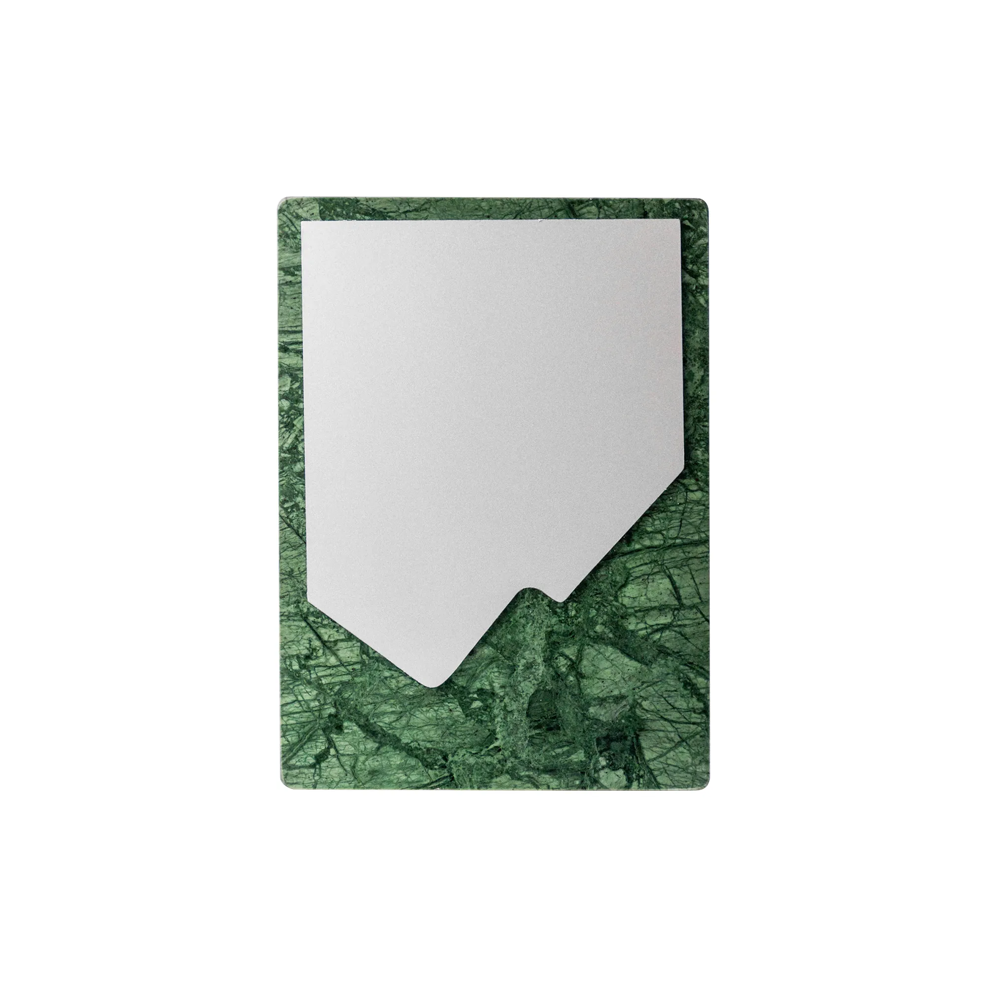 Green Stone Plaque Award With Metal Plate