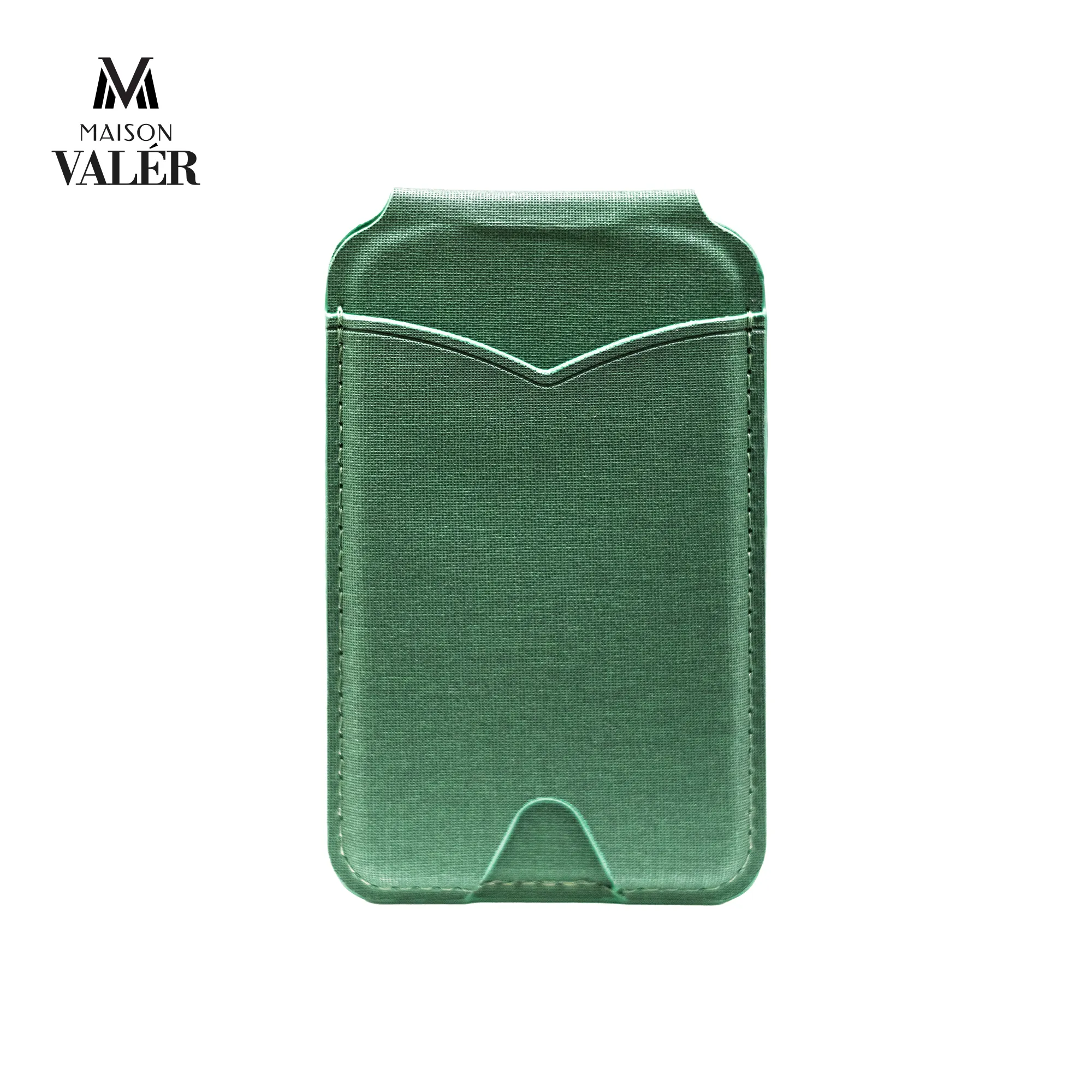 MirrFold premium leather magnetic foldable wallet card holder custom logo corporate gift UAE