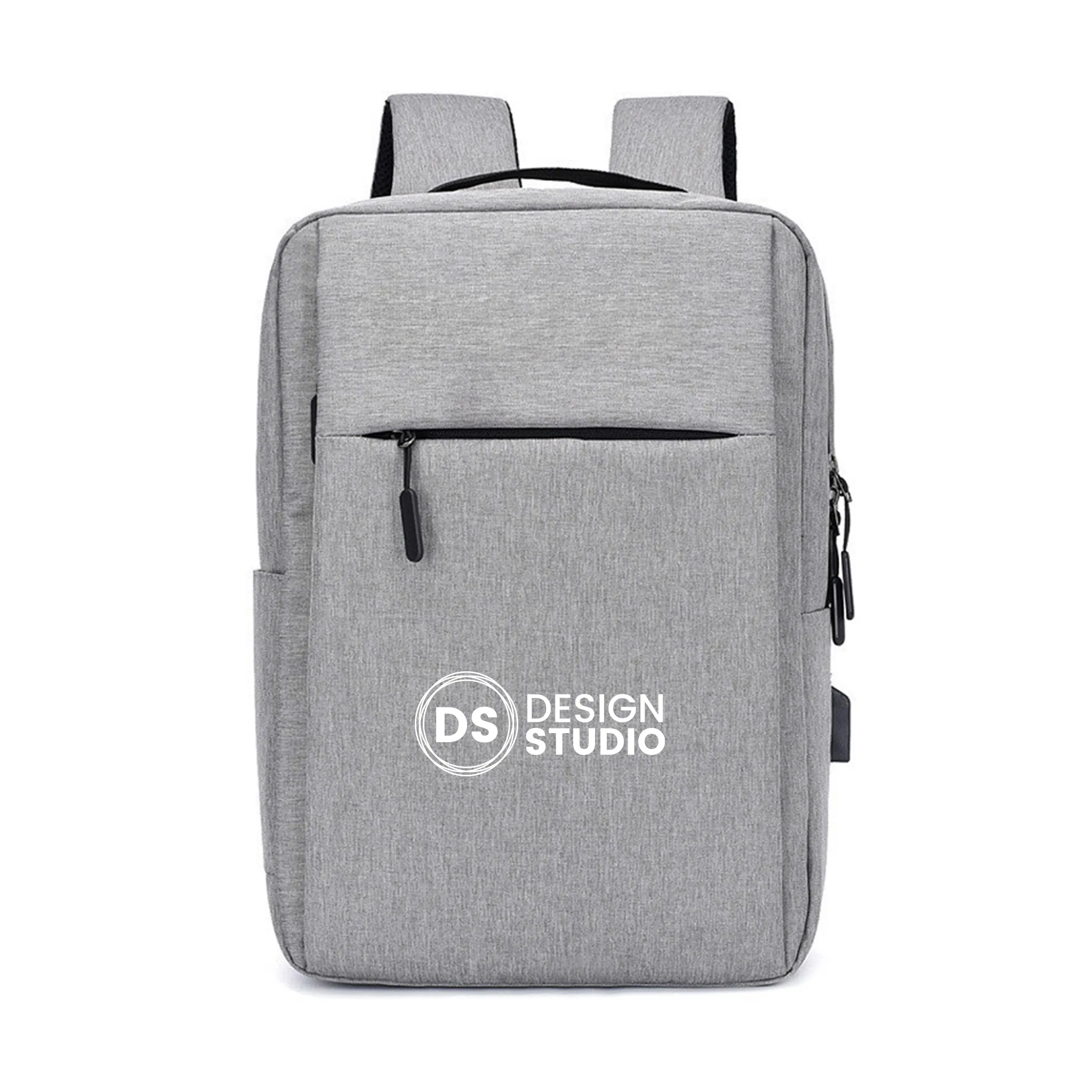 Backpack with USB Charging Point Gray