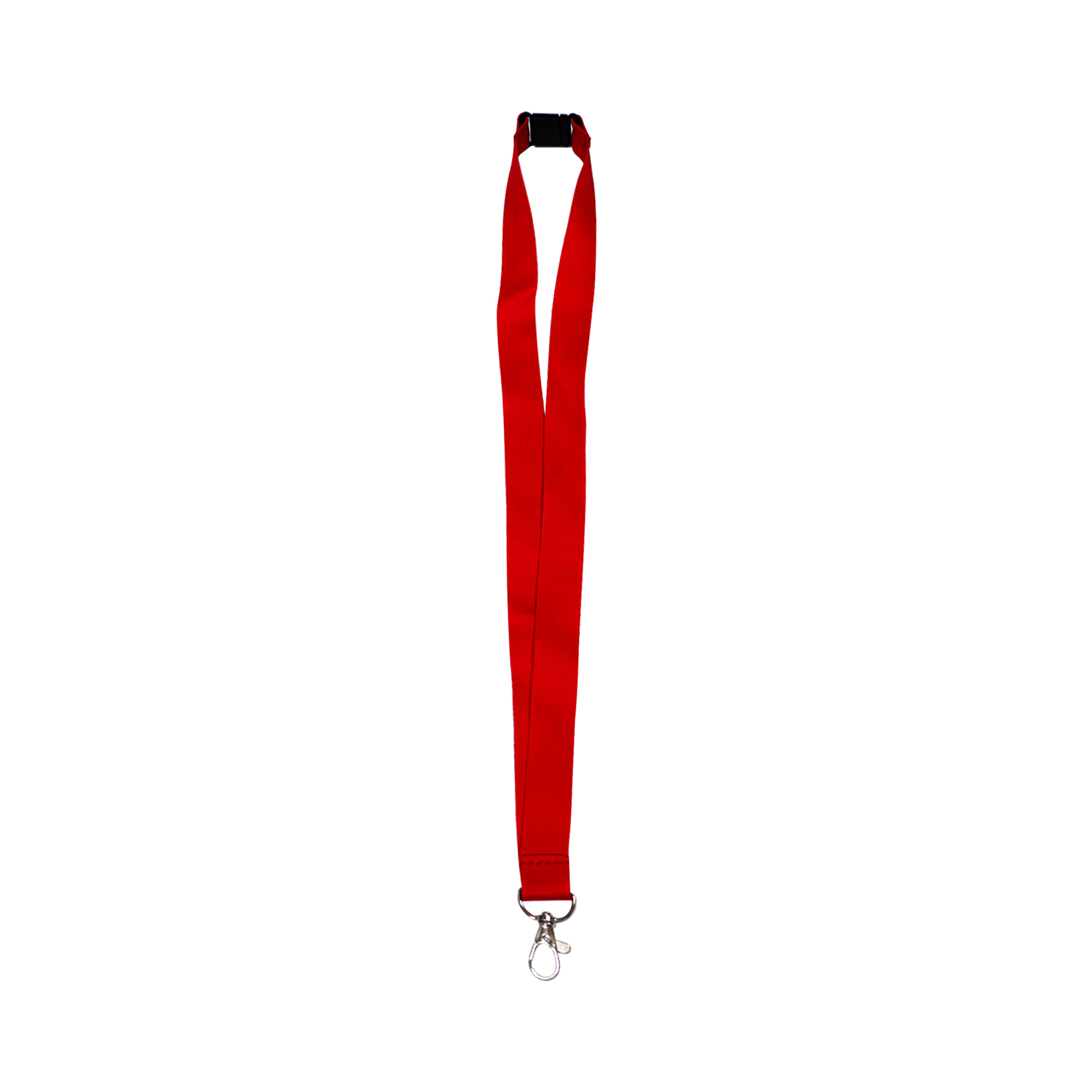 Lanyard with safety Clip and Metal Hook Red