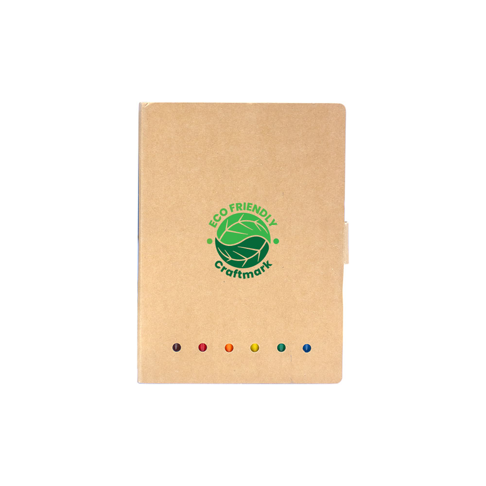 Eco Drawing Book with Color Pencils, Sharpener and Eraser