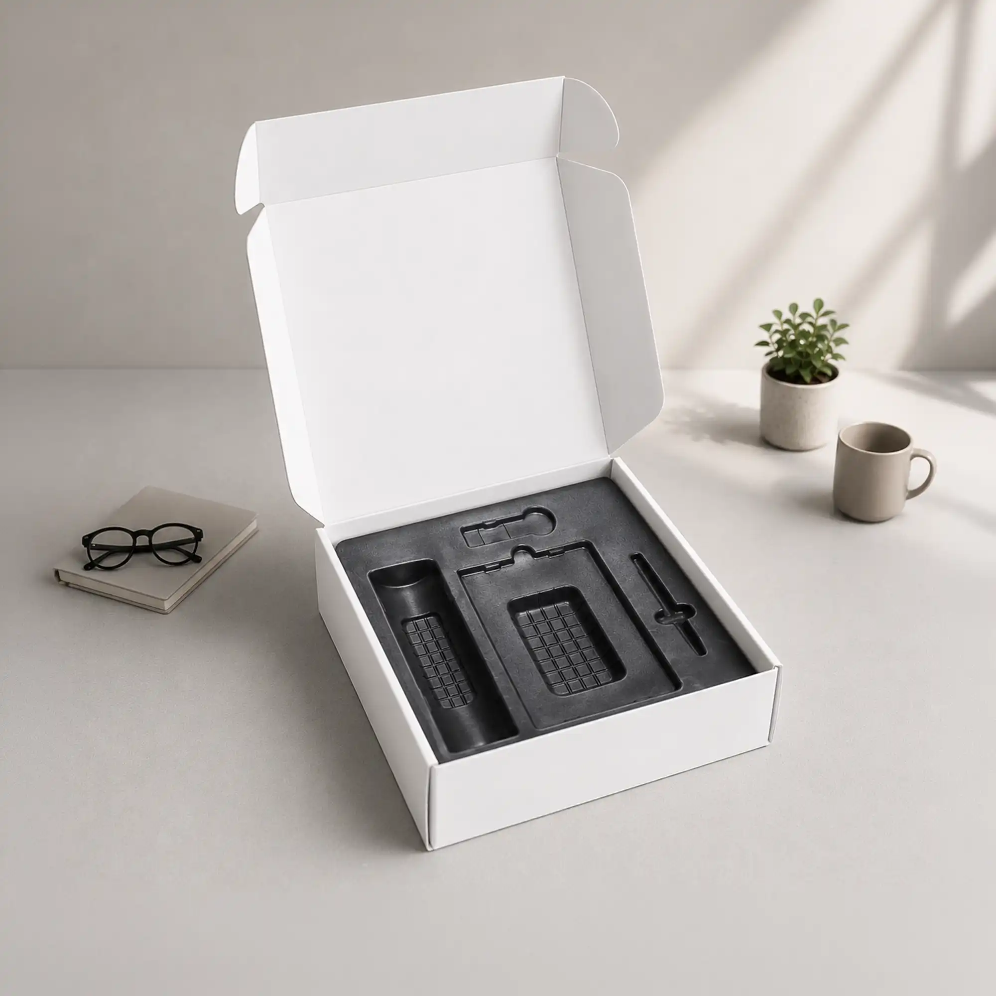 Premium Corrugated Gift Box White