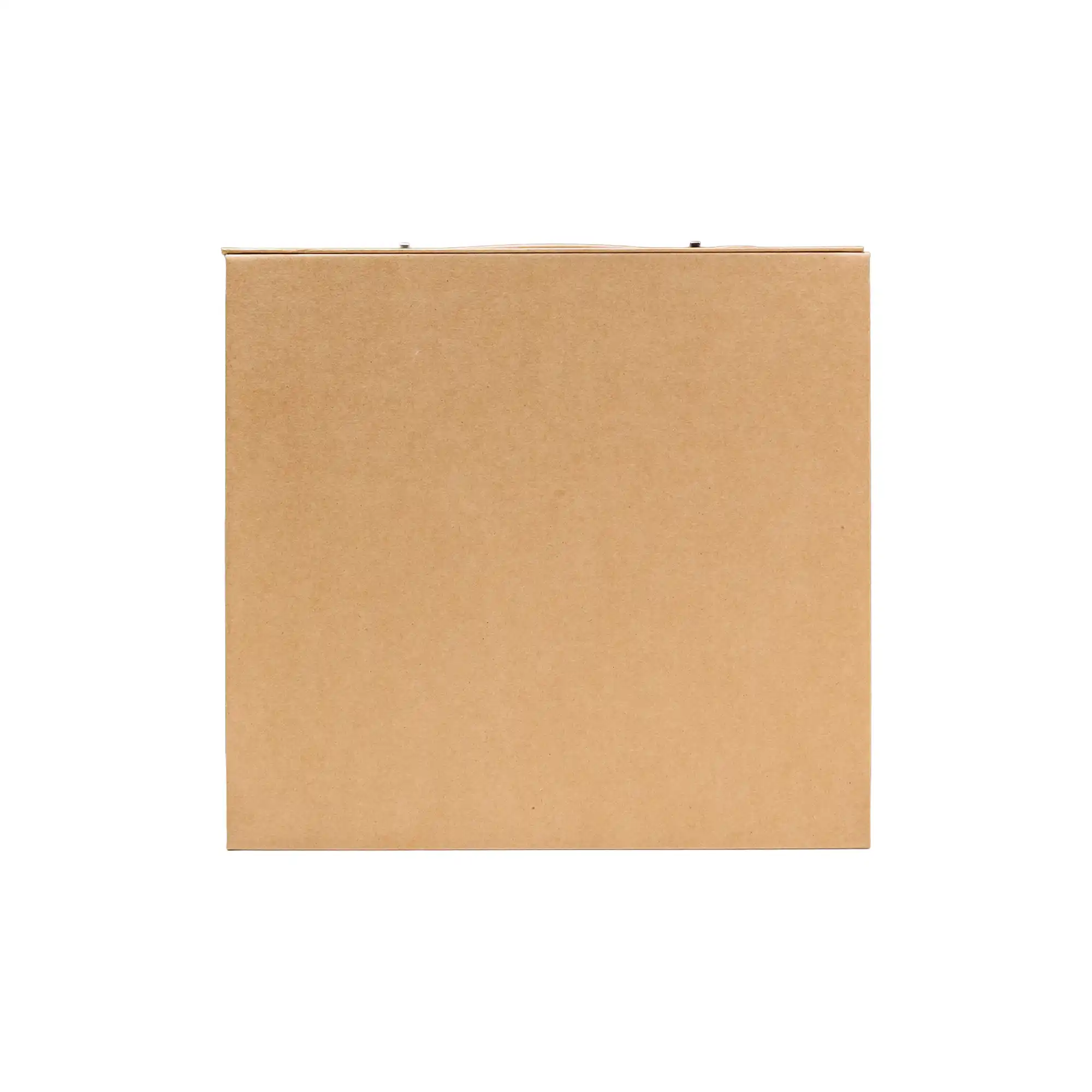 Luxury Gift Box with PU Leather Handle Brown