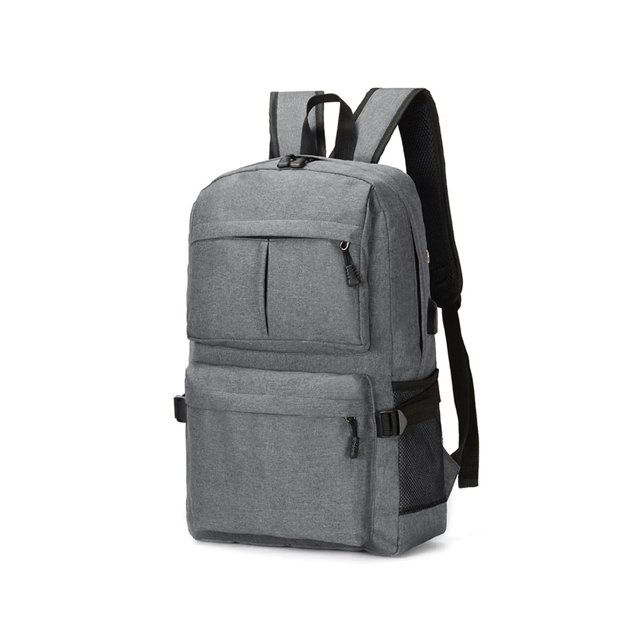 Back pack with USB Charging Point Gray