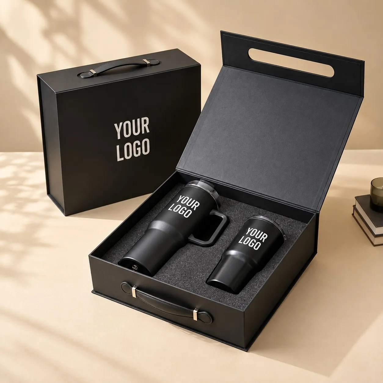 TwinShade Sip Set handle tumbler double wall tumbler corporate gift UAE