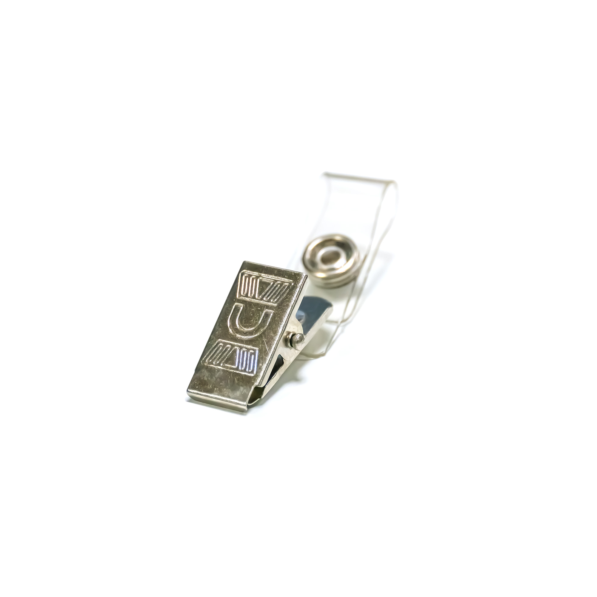 Crocodile Badge Clips with Clear PVC Straps
